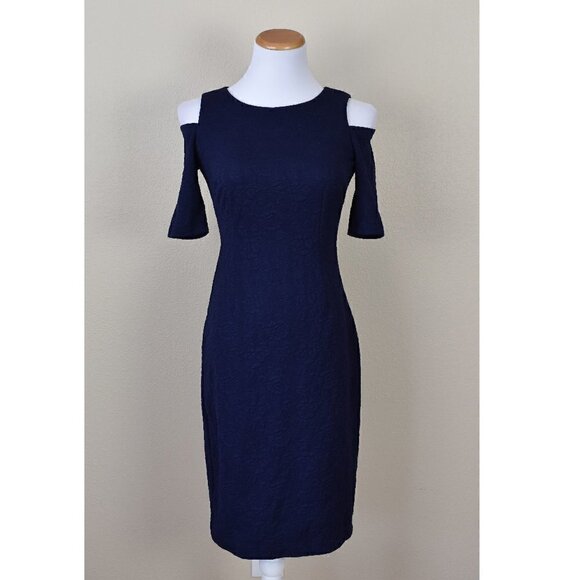 Eliza J Dresses & Skirts - Eliza J Cold Shoulder Jacquard Sheath Dress 2